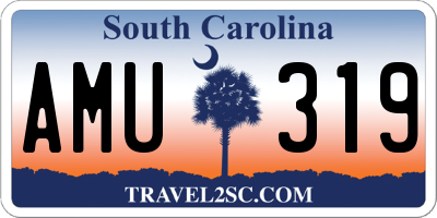 SC license plate AMU319