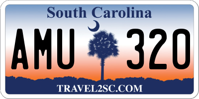 SC license plate AMU320