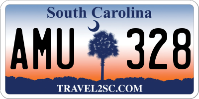 SC license plate AMU328