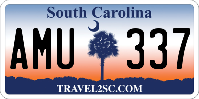 SC license plate AMU337