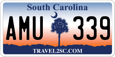 SC license plate AMU339