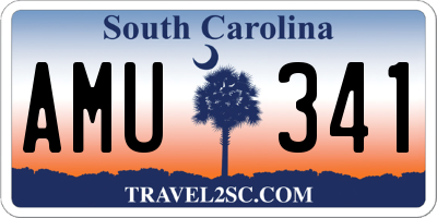 SC license plate AMU341