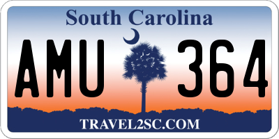 SC license plate AMU364