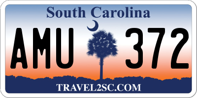 SC license plate AMU372
