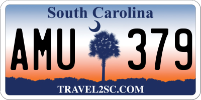 SC license plate AMU379