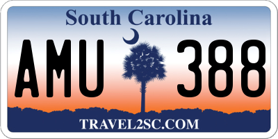 SC license plate AMU388
