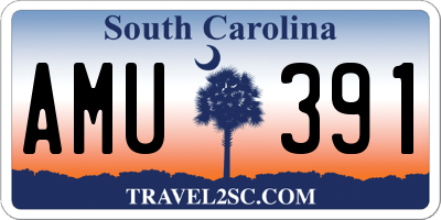 SC license plate AMU391