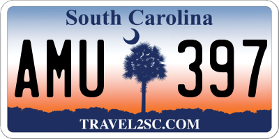SC license plate AMU397