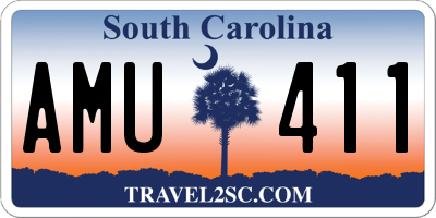 SC license plate AMU411