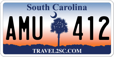 SC license plate AMU412