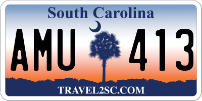 SC license plate AMU413