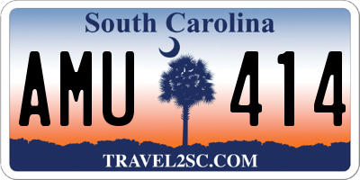 SC license plate AMU414