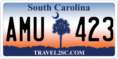 SC license plate AMU423