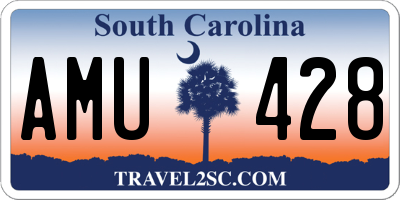SC license plate AMU428