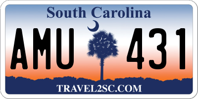 SC license plate AMU431