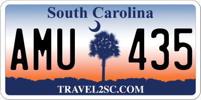 SC license plate AMU435