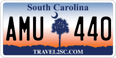 SC license plate AMU440