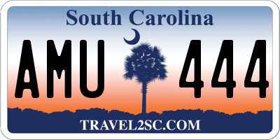 SC license plate AMU444