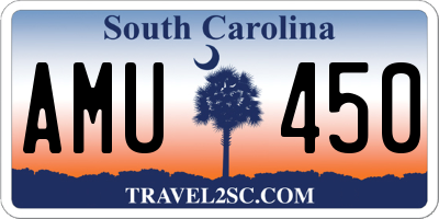 SC license plate AMU450