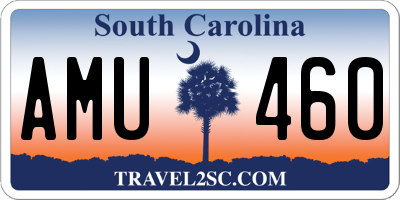 SC license plate AMU460