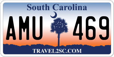 SC license plate AMU469