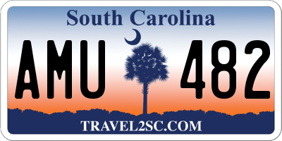 SC license plate AMU482