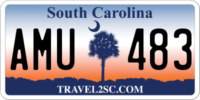 SC license plate AMU483