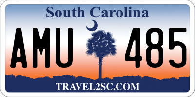 SC license plate AMU485
