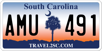 SC license plate AMU491