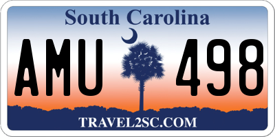 SC license plate AMU498