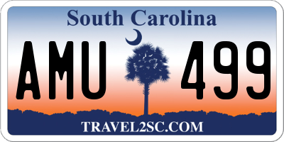 SC license plate AMU499