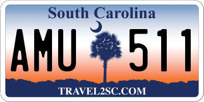 SC license plate AMU511