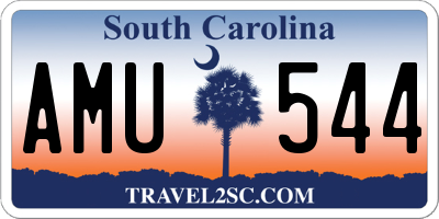 SC license plate AMU544