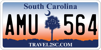 SC license plate AMU564
