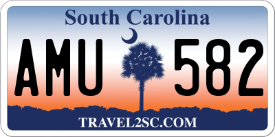 SC license plate AMU582