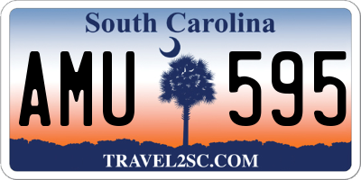 SC license plate AMU595