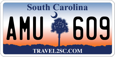 SC license plate AMU609