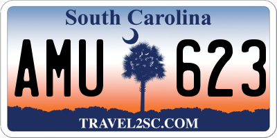 SC license plate AMU623