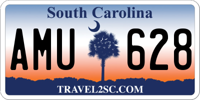 SC license plate AMU628