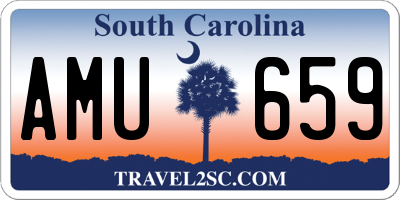 SC license plate AMU659