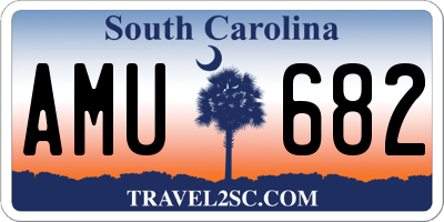 SC license plate AMU682