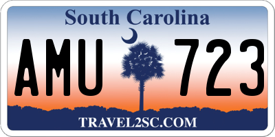 SC license plate AMU723
