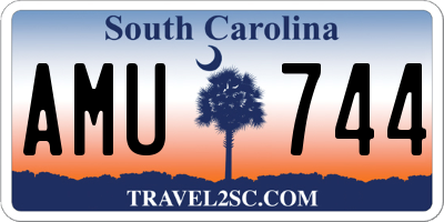 SC license plate AMU744