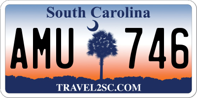 SC license plate AMU746