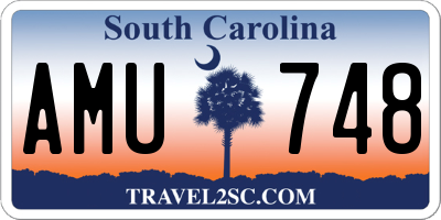 SC license plate AMU748