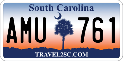 SC license plate AMU761