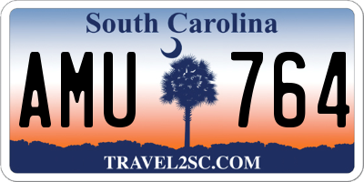 SC license plate AMU764