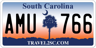 SC license plate AMU766