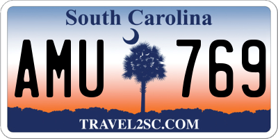 SC license plate AMU769