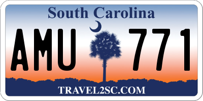 SC license plate AMU771